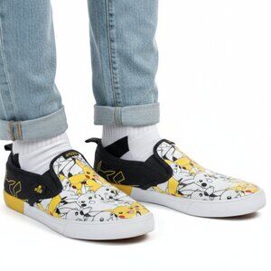Pokémon Pikachu #025 Canvas Slip-On Sneakers Size 11